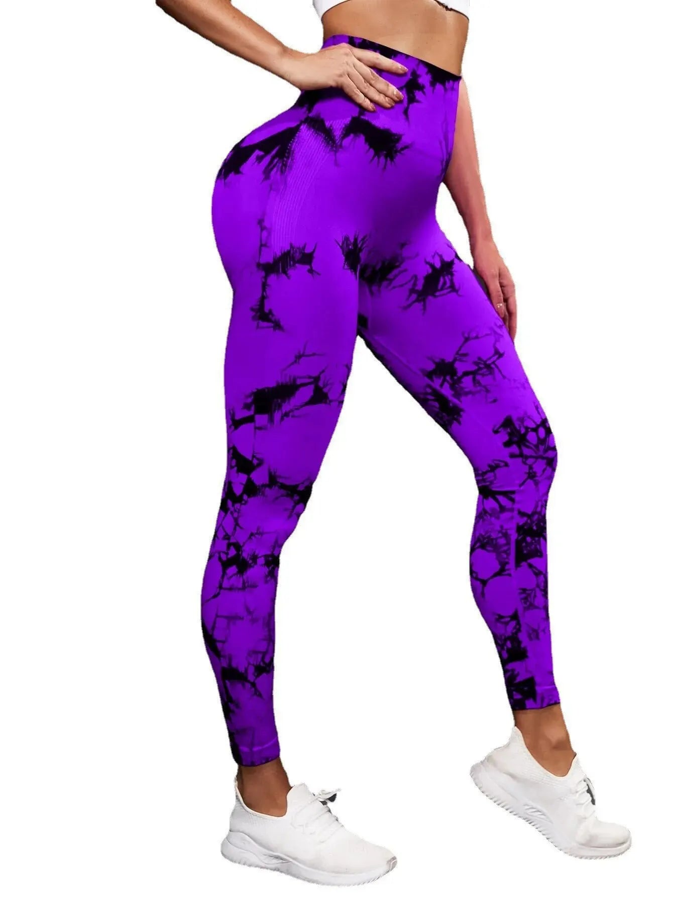 High Waist Tie Dye Yoga Pants for Women