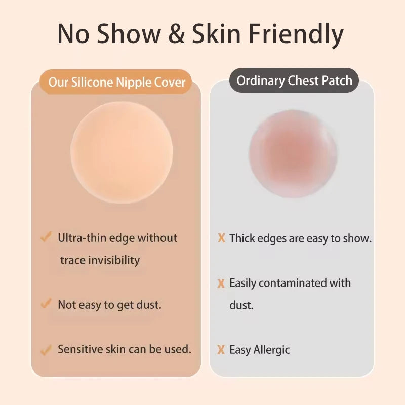 Reusable Silicone Nipple Covers for Women