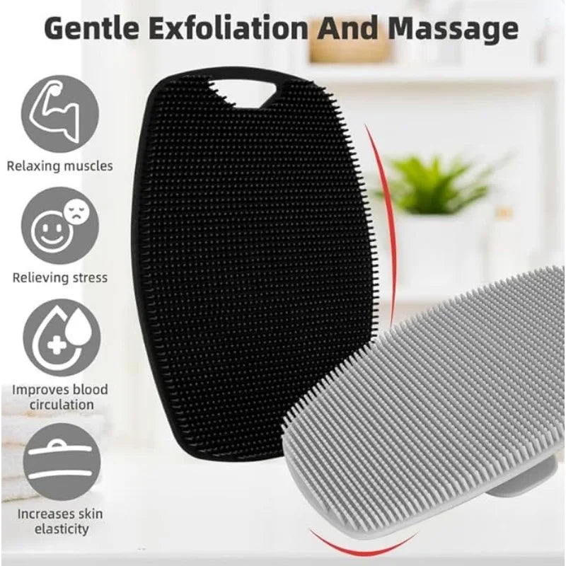 Silicone Exfoliating Bath Brush for Gentle Cleansing