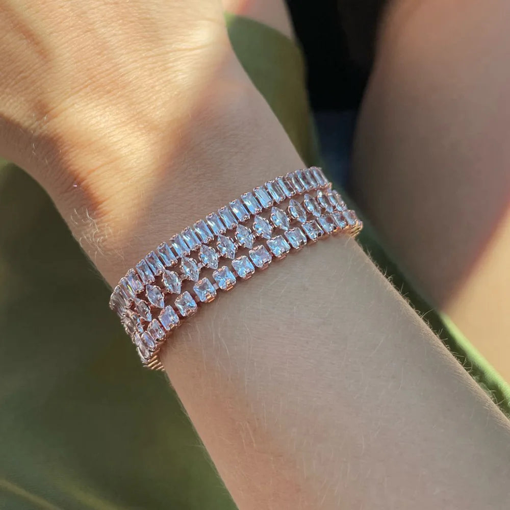 Fashionable Zircon Tennis Bracelets for Women