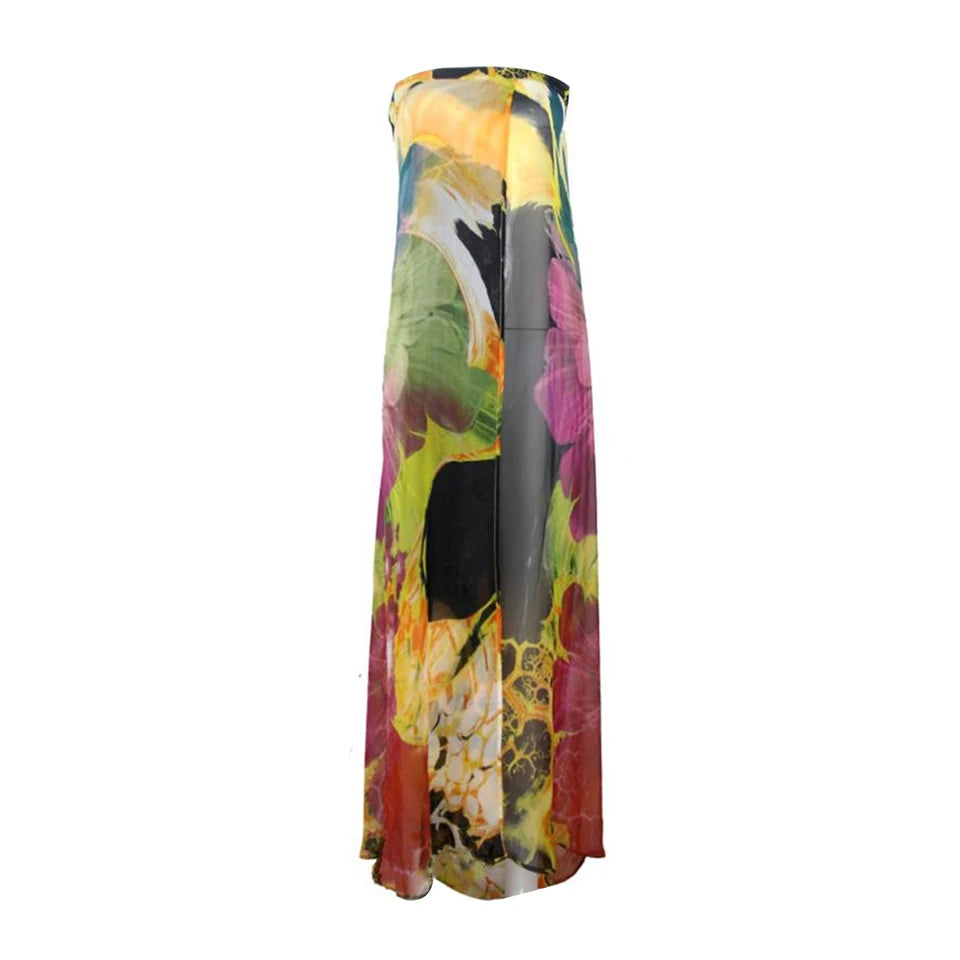 Stylish Tie-Dyed Summer Beach Dress for Women