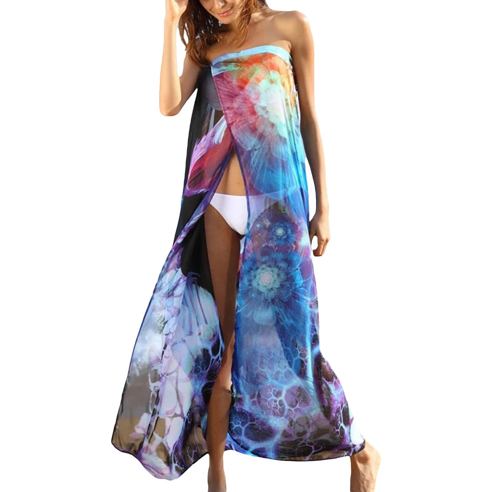 Stylish Tie-Dyed Summer Beach Dress for Women